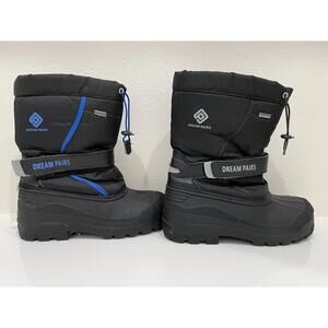 Dream Pairs Women's Snow Boots size 7.5 Weatherproof Black zip